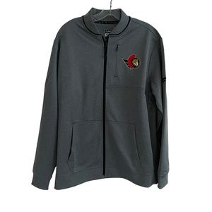 Ottawa Senators NHL Hockey Fanatics Authentic Pro Full Zip Jacket Size Large